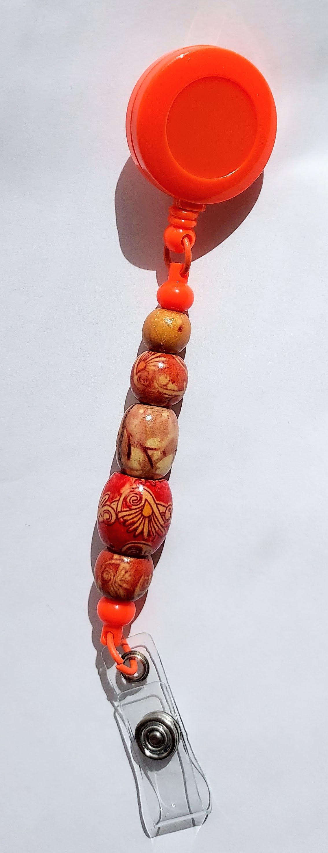 The Orange Ultimate 3-in-1 Beaded Pen, Badge Reel & Fidget Set