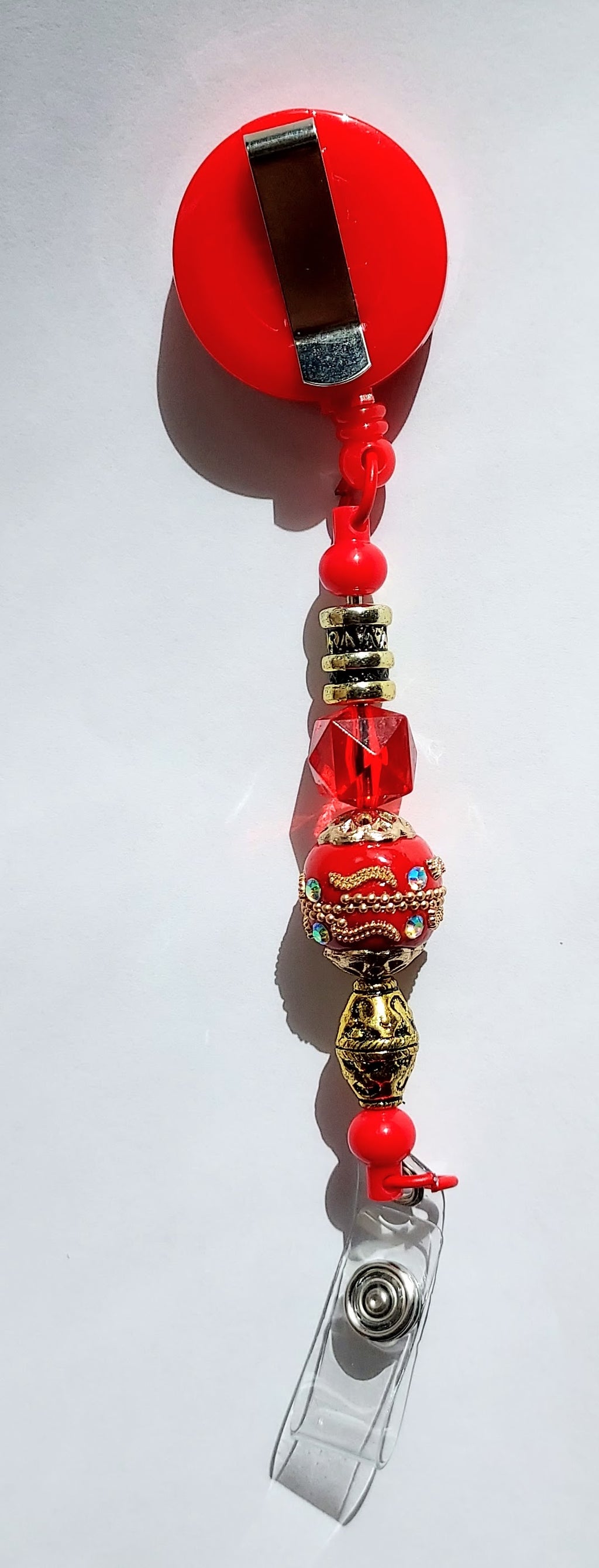 The Red Ultimate 3-in-1 Beaded Pen, Badge Reel & Fidget Set (Copy)