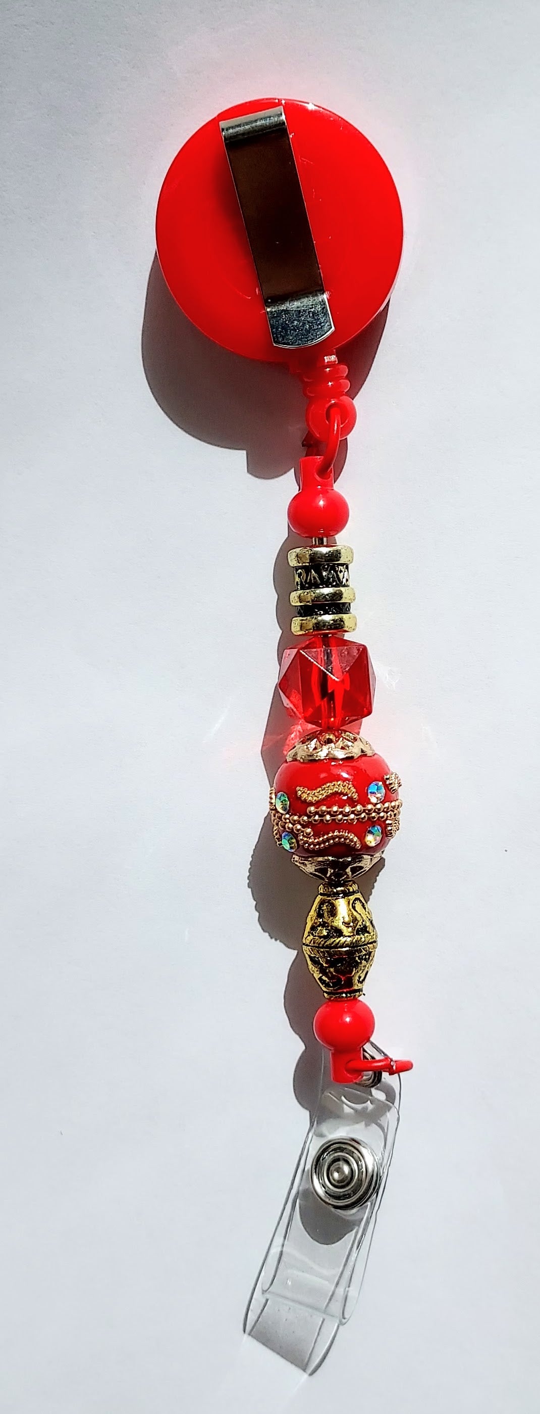 The Red Ultimate 3-in-1 Beaded Pen, Badge Reel & Fidget Set (Copy)