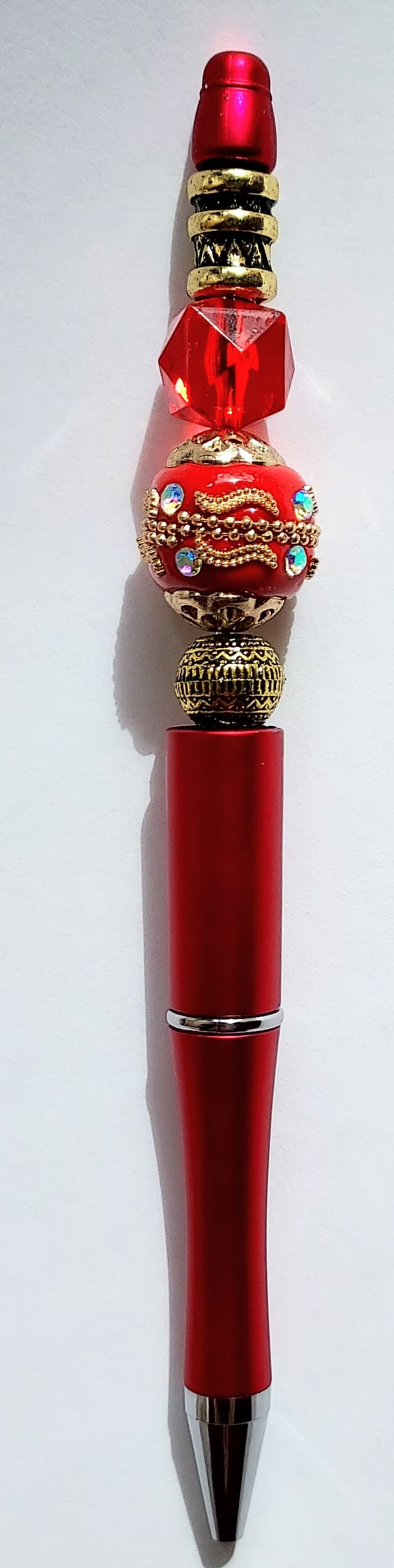 The Red Ultimate 3-in-1 Beaded Pen, Badge Reel & Fidget Set (Copy)