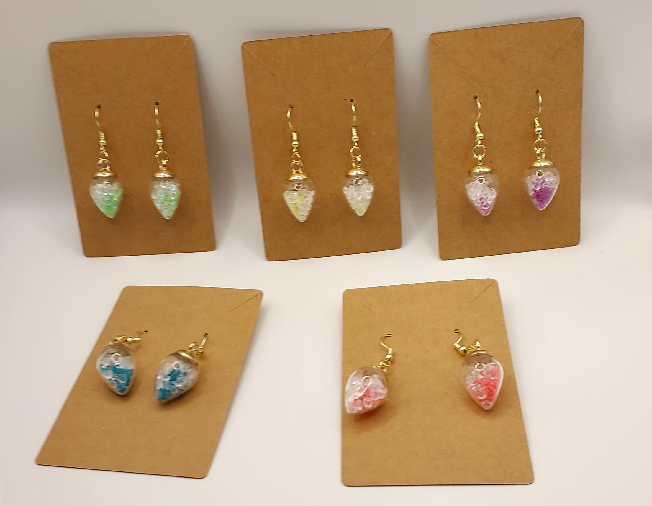 Beautiful Bulb with Crystals Earrings