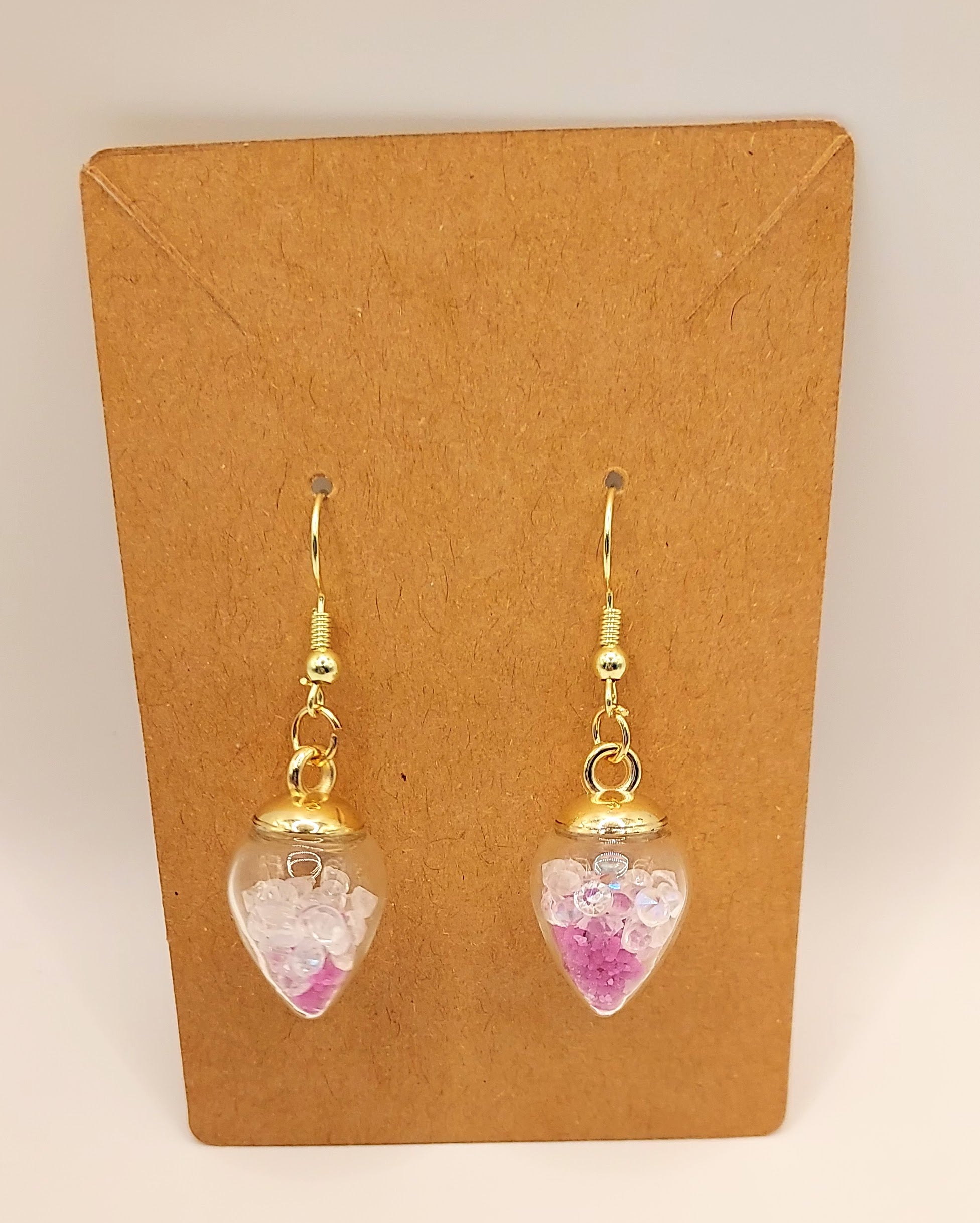 Beautiful Bulb with Crystals Earrings