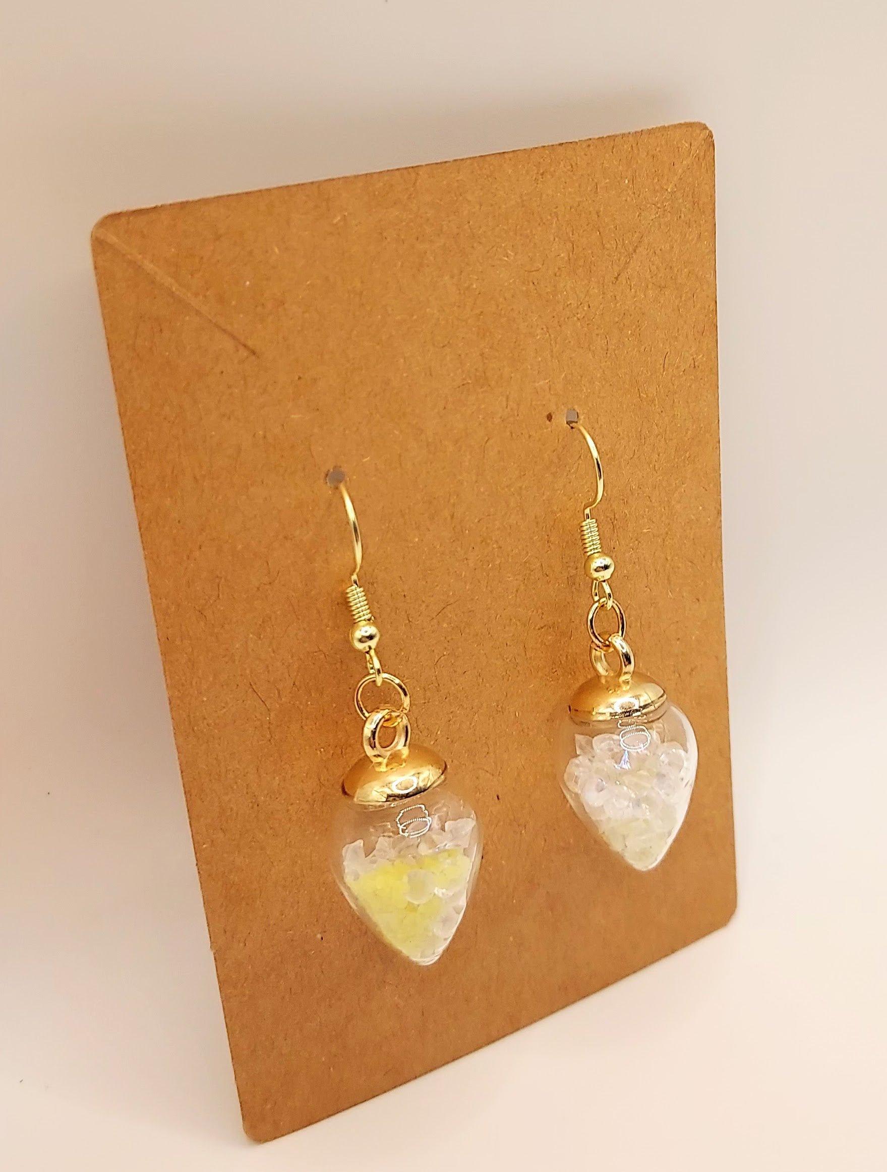 Beautiful Bulb with Crystals Earrings