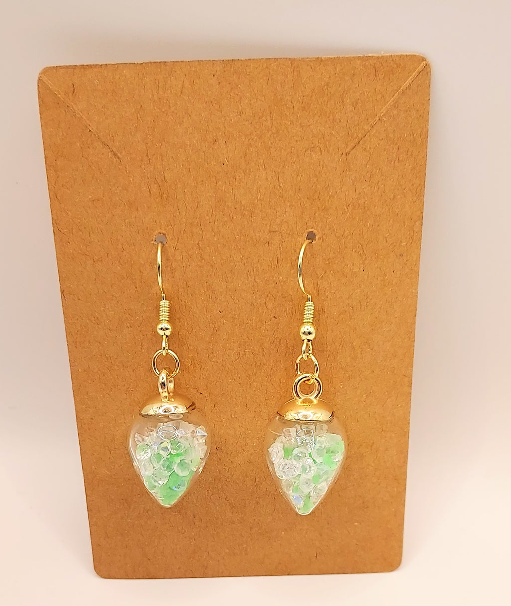 Beautiful Bulb with Crystals Earrings