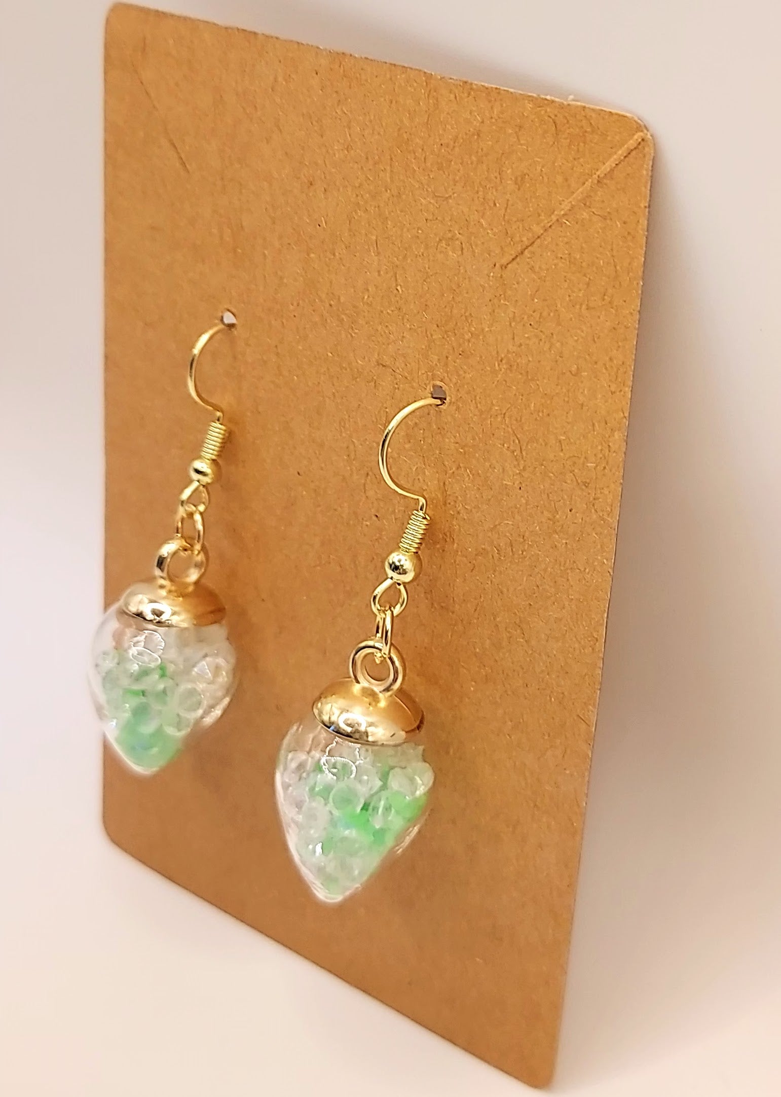 Beautiful Bulb with Crystals Earrings