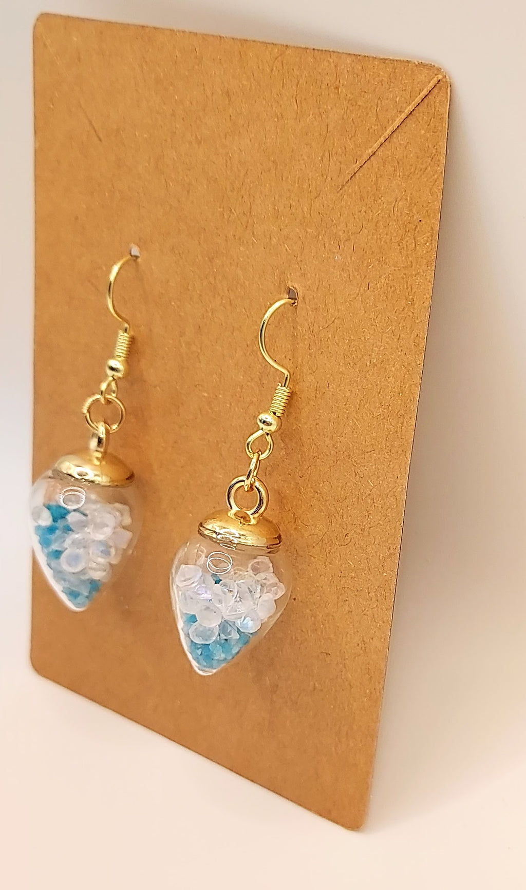 Beautiful Bulb with Crystals Earrings