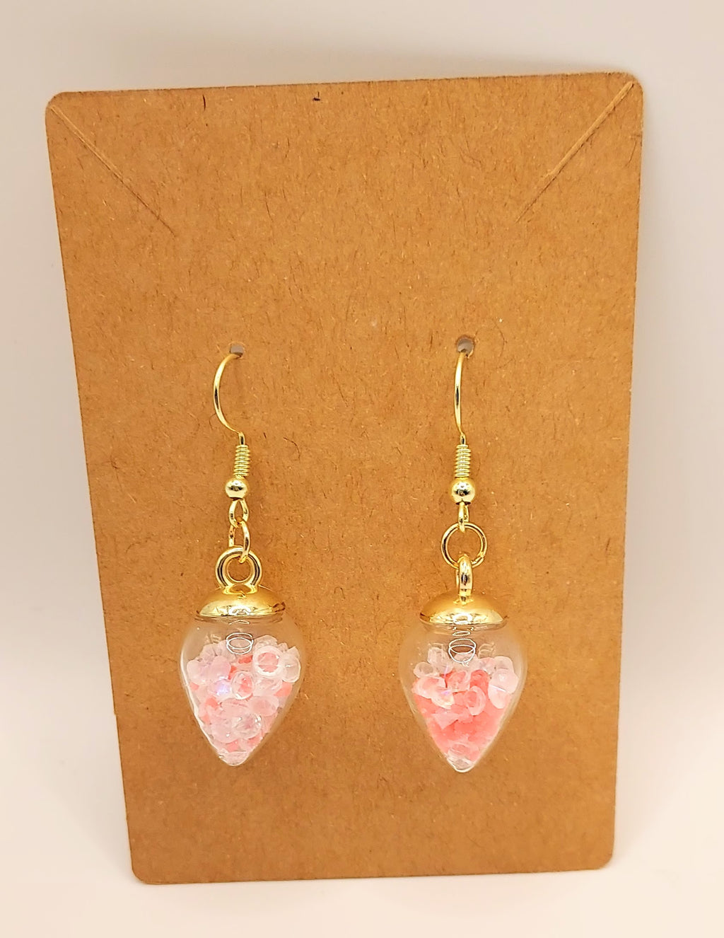 Beautiful Bulb with Crystals Earrings