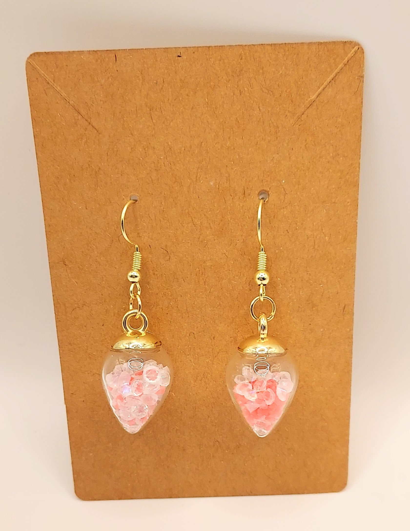 Beautiful Bulb with Crystals Earrings